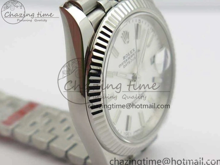 Good Copy Rolex Watches 1:1 DateJust Bracelet Silver MoistureWicking Stick Edition On Jubilee Markers Best 228238 A Dial 3511 SS Noob 1230